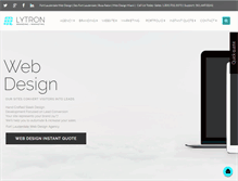 Tablet Screenshot of lytrondesign.com